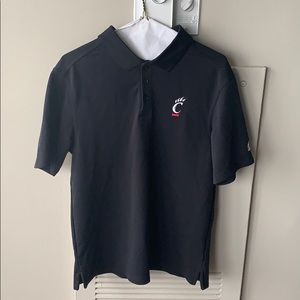 Black university of Cincinnati men’s polo shirt